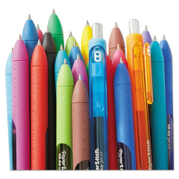 Paper Mate InkJoy Gel Retractable Pen Office Pack, Assorted Colors, 0.7mm, 36-Pack