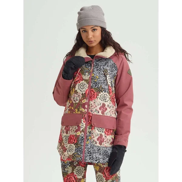 Burton Prowess Jacket - Women's Cheetah Floral/Rose Brown, Xs