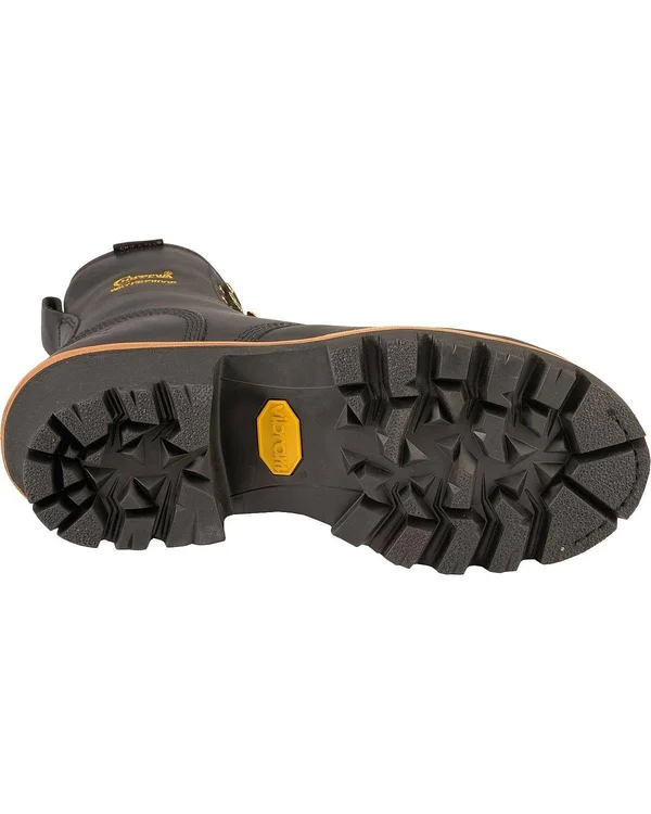 Chippewa Women's Insulated Steel Toe Work Boots, 8 in., Black, L73050