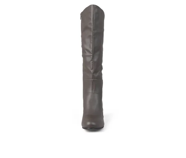 Journee Collection Women's Carver Wide Calf Boot - Grey