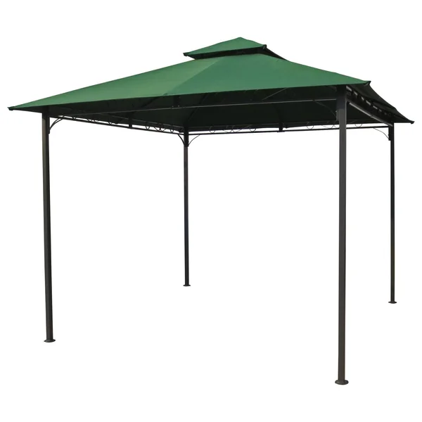 International Caravan Square Vented Canopy Gazebo, Cranberry