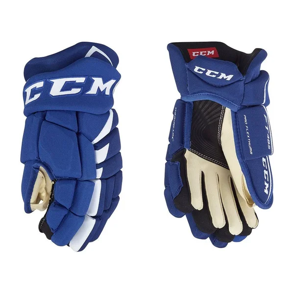 CCM Jetspeed FT485 Hockey Gloves - Junior - Black/Orange - 11.0x22
