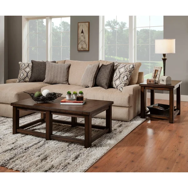 Lane Furniture End Table, Brown