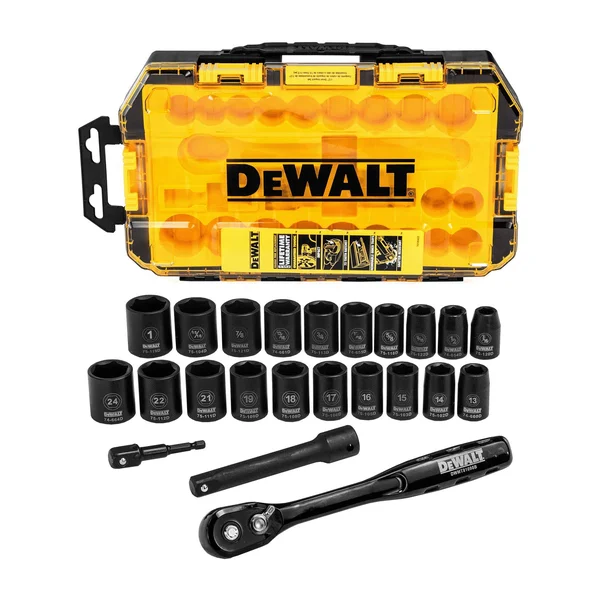 DeWalt DWMT74739 23 Piece 1/2x22 Drive Combination Impact Socket Set