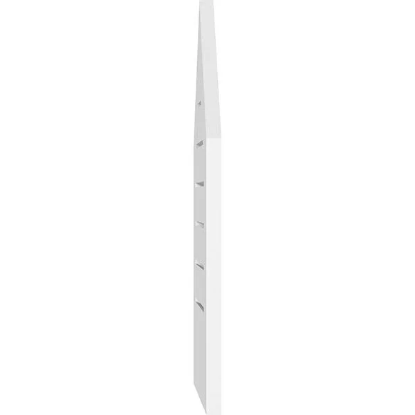 Ekena Millwork GVPPE26X3401SF-14 26x22W x 34x22H Peaked Top Surface Mount PVC Gable Vent 14/12 Pitch: Functional, w/ 3-1/2x22W x