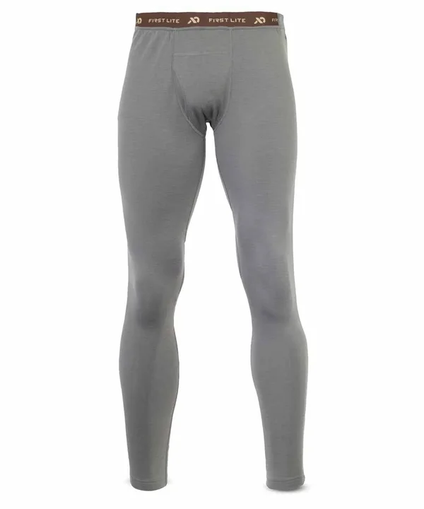 Men's Kiln Zip Off Long John Ash Grey, XXL by First Lite