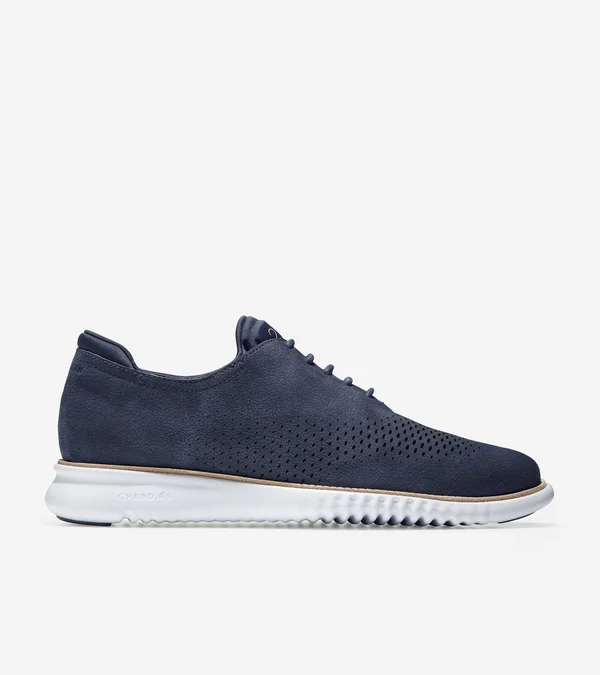 Men's Cole Haan 2.Zerogrand Wingtip, Size 7.5 M - Blue
