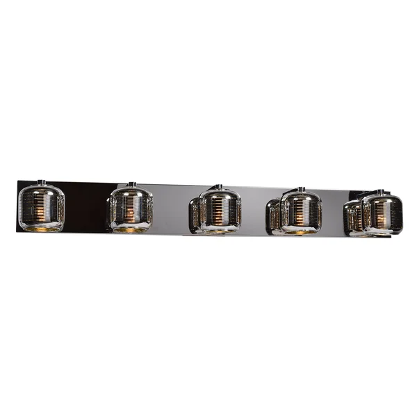 Access Lighting Dor 5-Light Vanity - Mirrored Stainless Steel - 62348LEDDLP-MSS/SMAMB
