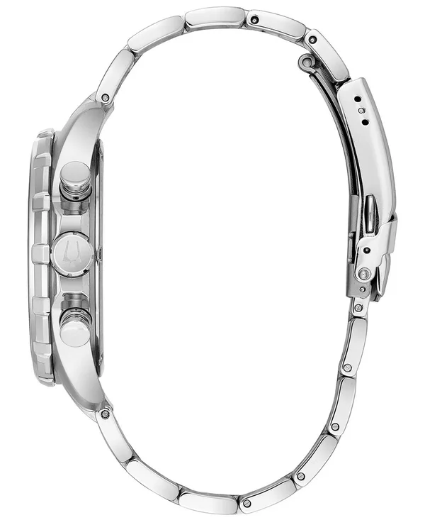 Bulova Marine Star - Wristwatch - quartz - analog - stainless steel - silver - blue