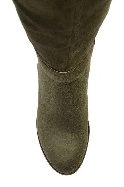Journee Collection Women's Extra Wide Calf Joelle Boot - Olive
