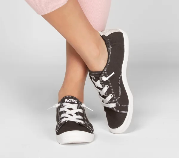 Skechers Women's Bobs Beach Bingo Ditch Day Sneaker, Black