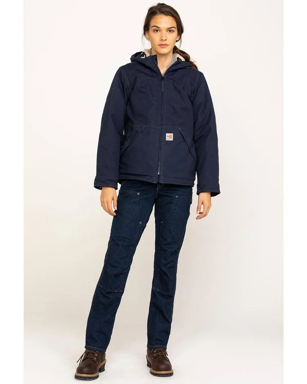 Carhartt Women's Flame-Resistant Full-Swing Quick Duck Jacket - Dark Navy