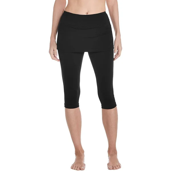 Coolibar UPF 50+ Women's Shorebreak Skirted Swim Capris - Sun Protective