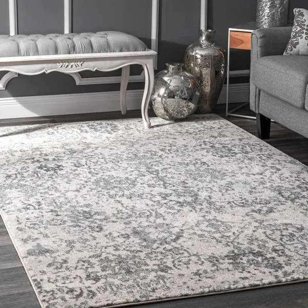 nuLOOM Floral Damask Rosemary Area Rug - 5& x 7& 5