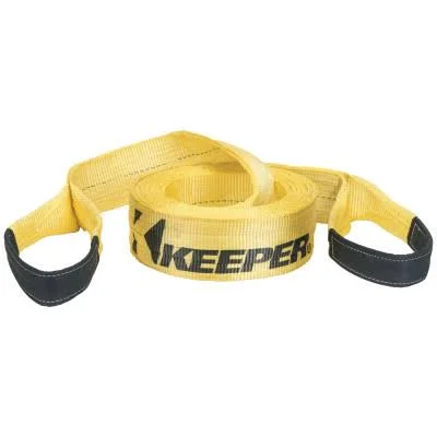Keeper 02970 HD Vehicle Recovery Straps, 6x22 x 30 ft, 37K lb Vehicle Cap./75K lb Web Strength