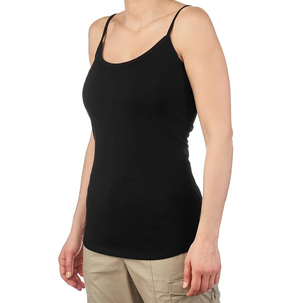 Forclaz Women's Trek 500 - Merino Wool Hiking Tank Top in Black, Size XL