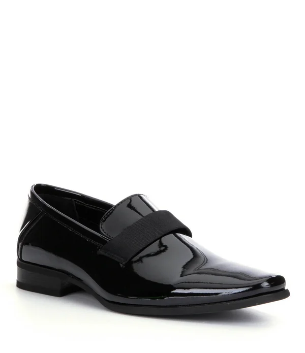 Calvin Klein Bernard Patent Loafers, Men's, Size: 8.5, Black