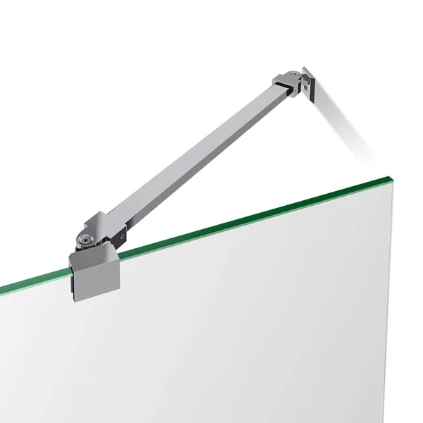DreamLine SHDR-3445720-04 45 in. Aqua Ultra Frameless Hinged Shower Door - Brushed Nickel