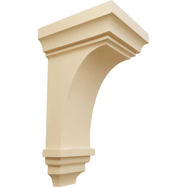 6 inchw x 6 3/4 inchd x 12 inchh Large Jefferson Wood Corbel, Maple