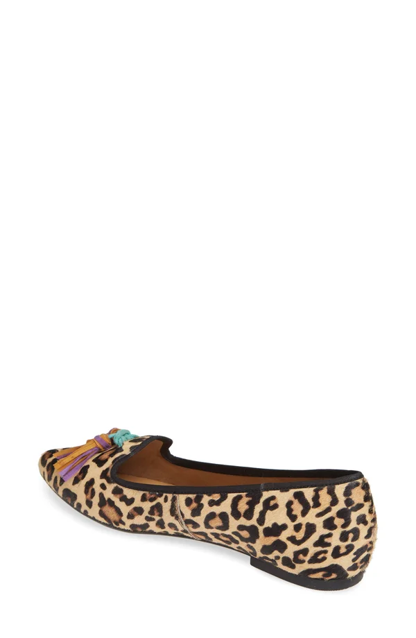 Hush Puppies Sadie Tassel Slip-On 8.5 Women's Leopard