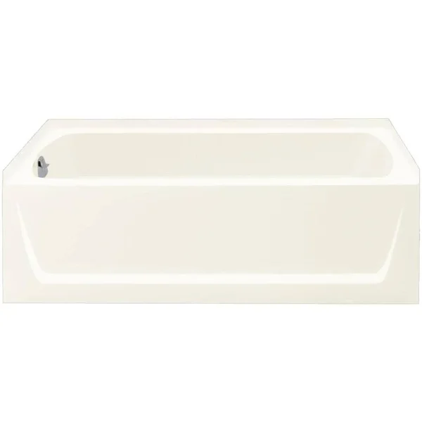 Sterling Medley 30.25-in W x 60-in L White Vikrell Rectangular Left-Hand Drain Alcove Bathtub, 71171810-0