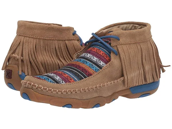 Twisted x Women's Driving Moc WDM0064 Serape Fringe