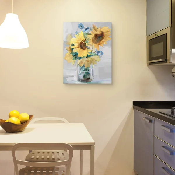 Petite Fleurs Sunflowers II by Studio Arts Canvas Art Print - 22x28