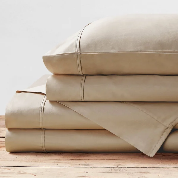 Brielle Home Viscose from Bamboo Sheet Set - Queen - Charcoal