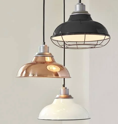 Carson 12x22 Cord Pendant with Cage - Honey Yellow - Lighting - Ceiling - Rejuvenation A1910
