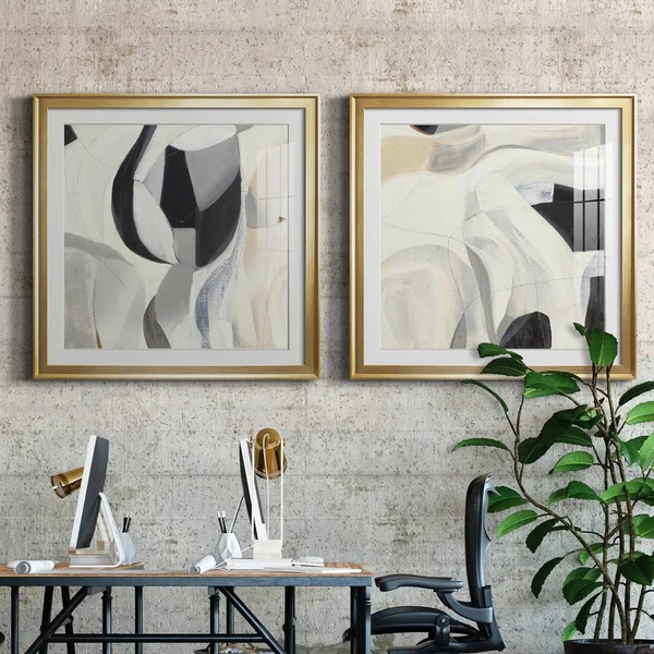 The SEARCH-Premium Giclee Print - Ready to Hang - Gold - 20x20