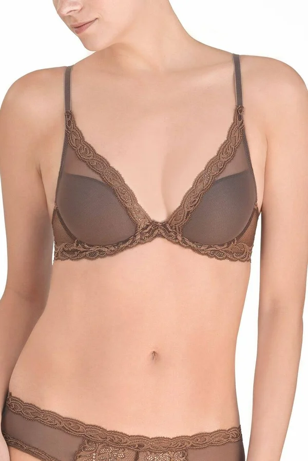Natori Feathers Maternity Plunge Contour Bra - Womens, 32DDD, Black