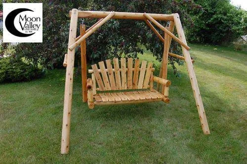 Outdoor Lawn Swing A-Frame Varnish - 4ft Swing Seat Only (No Frame)