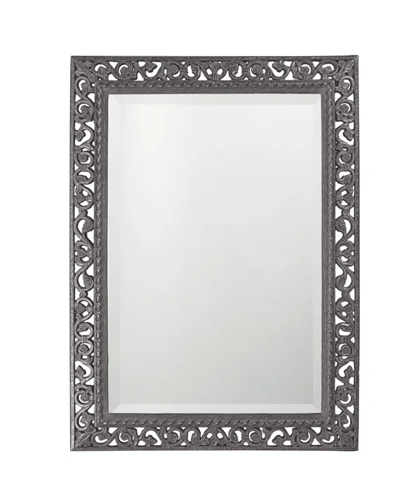 Howard Elliott Rectangle Bristol Glossy Charcoal Gray Mirror - 6041CH