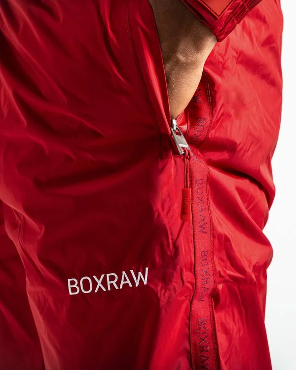 BOXRAW Men Hagler Sauna Suit - Red - BOXRAW S