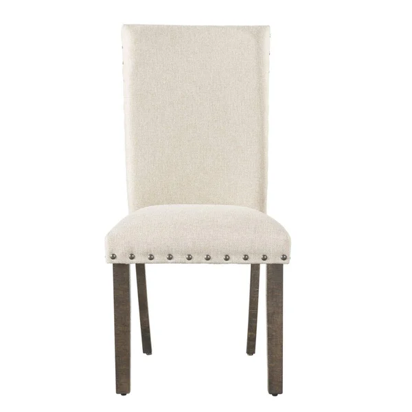 Picket House Furnishings Dex Upholstered Dining Chair Set, Cream - 2 pack