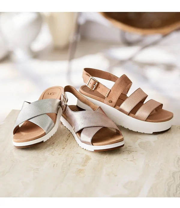 Ugg Kamile (Blush Metallic) Women's Sandals