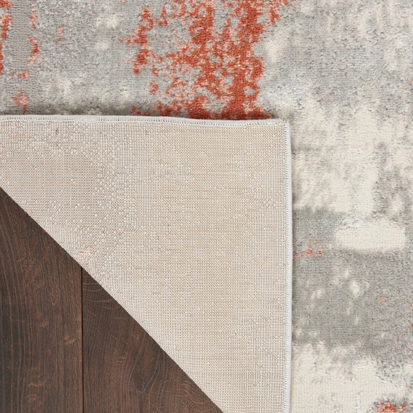 Nourison Elation ETN06 Area Rug, Grey Brick, 9& x 12&