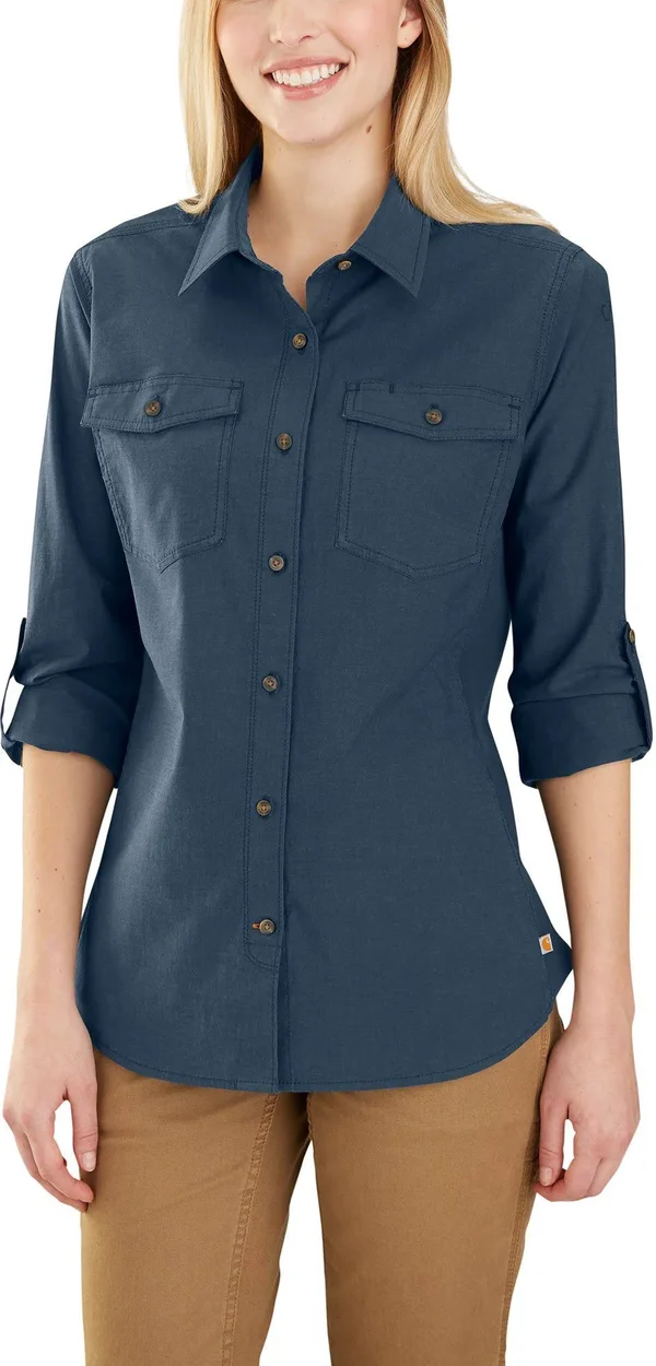 Carhartt Women's Rugged Flex Bozeman Shirt, 2x, Twilight by Gempler&s