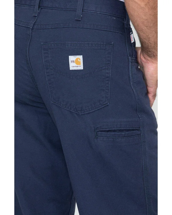 Carhartt Men's Dark Navy Flame-Resistant Canvas Pant