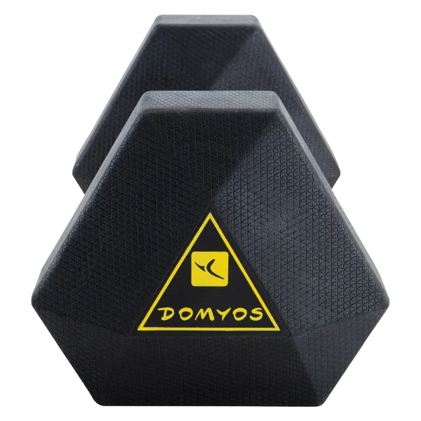 Domyos Weight Training Hex Dumbbell - 22 lbs in Black
