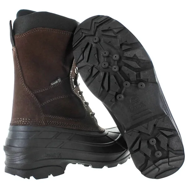 Kamik Men's Nationwide Waterproof Winter Boots, Dark Brown, 10