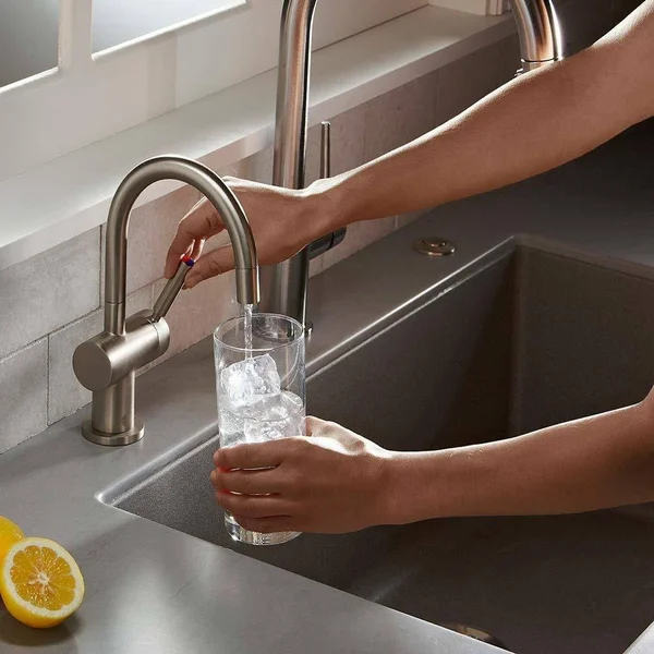 Insinkerator F-HC3300SN Indulge Modern Instant Hot and Cold Water Dispenser, Satin Nickel