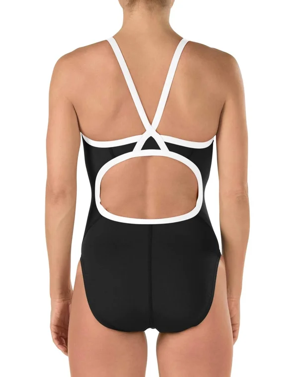 Speedo Women's Flyback Endurance+ Training Swimsuit, Size: 32, Black