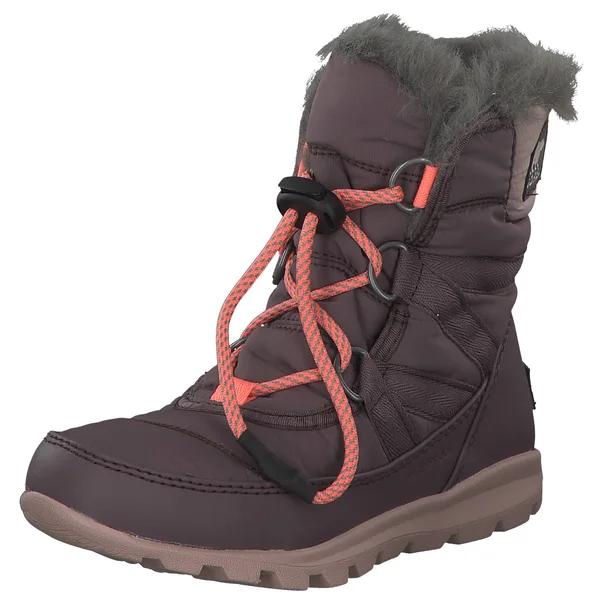 Sorel Youth Whitney Short Lace Boot - 6 - Purple Sage - Mauve Vapor
