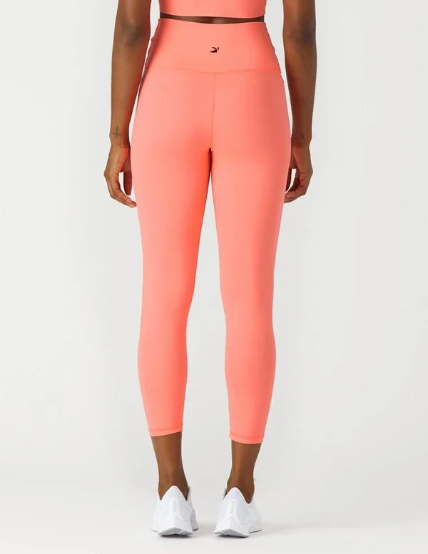 Glyder High Waist Pure 7/8 Legging: Hot Coral - Xxs, Hot Coral