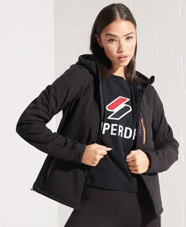 Superdry Women's Arctic Soft Shell Jacket - Black