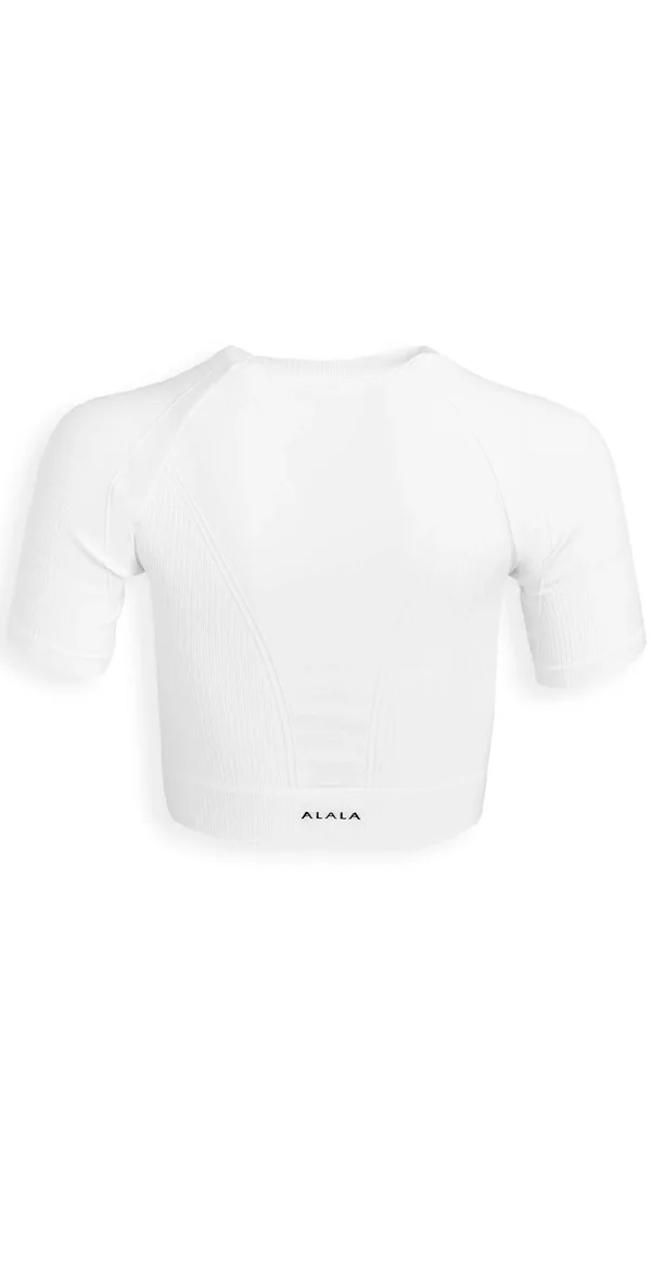 Alala Barre Seamless Tee White S