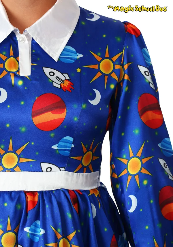 The Magic School Bus Miss Frizzle Costume, Adult, Womens, Blue, L, FUN Costumes