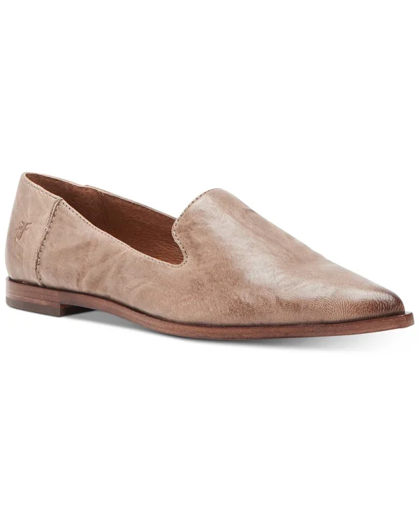 Frye Women's Kenzie Venetian Shoe, Grey, Size 6