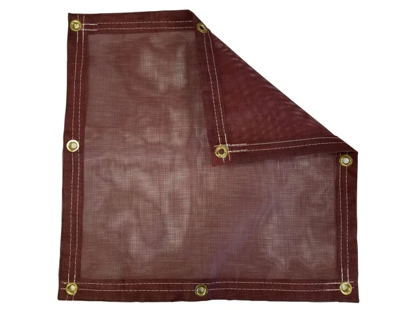 8& x 12& Burgundy Vinyl Coated Mesh Tarp 10 oz.